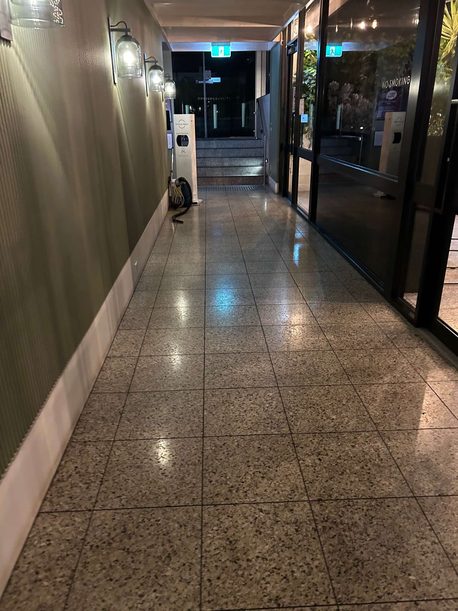 Hotel lobby cleaning